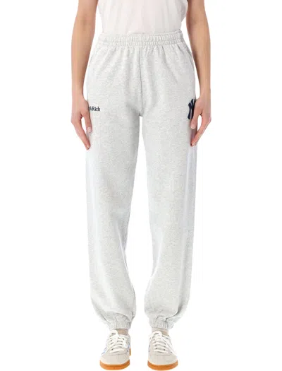 Sporty &amp; Rich Sporty & Rich Grey Heritage Yankees Sweatpants In White
