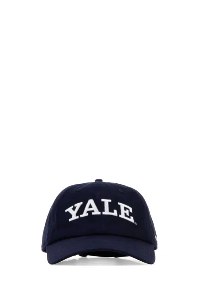 Sporty &amp; Rich Navy Blue Cotton Yale Baseball Cap