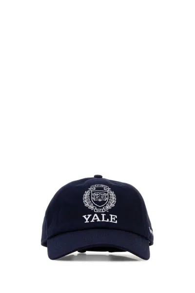 Sporty &amp; Rich Navy Blue Cotton Yale Baseball Cap