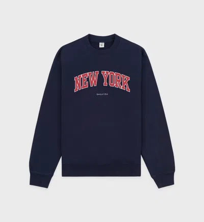 Sporty &amp; Rich New York Ivy Crewneck In Blue