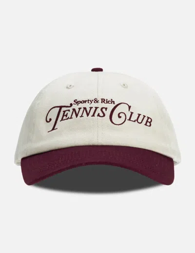 Sporty &amp; Rich Rizzoli Tennis Hat In White