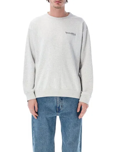 Sporty &amp; Rich Runclub Crewneck In Gray