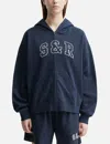 Sporty &amp; Rich S&amp;r Ivy Zip Hoodie In Blue