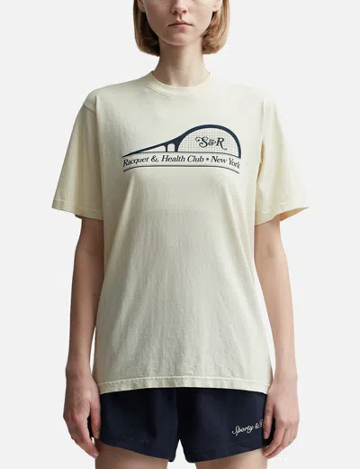 Sporty &amp; Rich S&amp;r Racket T Shirt In White