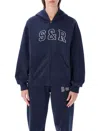 Sporty &amp; Rich S&amp;r Ivy Zip Hoodie In Blue