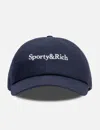 Sporty &amp; Rich Serif Logo Hat In Blue