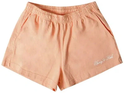 Sporty &amp; Rich Shorts In Peach White