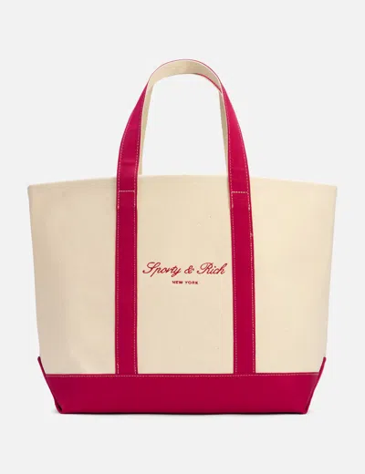 Sporty &amp; Rich Signature Ny Logo Medium Tote