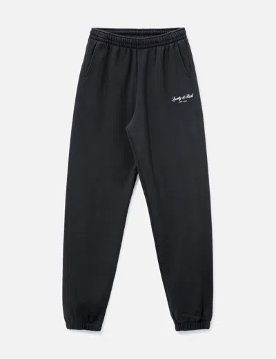 Sporty &amp; Rich Signature Ny Sweatpant In Black