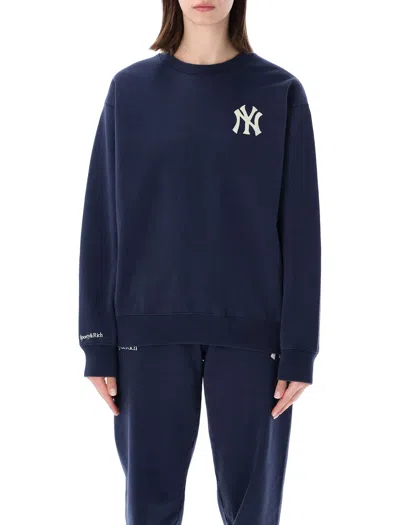 Sporty &amp; Rich Sporty & Rich Blue Heritage Yankees Crewneck Sweatshirt