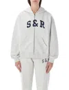 Sporty &amp; Rich S&amp;r Ivy Zip Hoodie In Gray