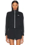 Sporty &amp; Rich Sr Runner Elio Track Jacket In Black