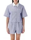 Sporty &amp; Rich Src Cropped Shirt In Multi