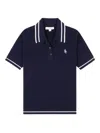 Sporty &amp; Rich Src Mini Cable Polo In Blue