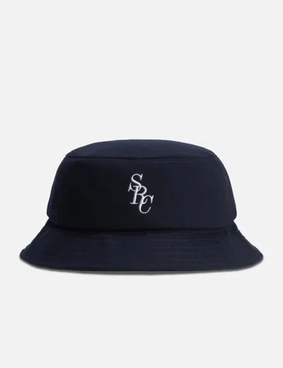 Sporty &amp; Rich Src Pique Bucket Hat In Black
