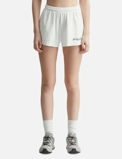 Sporty &amp; Rich Syracuse Embroidered Disco Short In Gray
