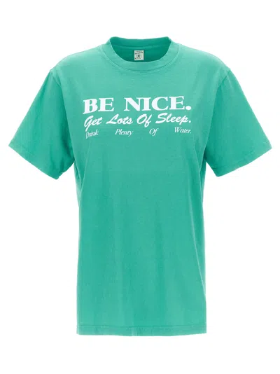 Sporty &amp; Rich Be Nice T-shirt In Green