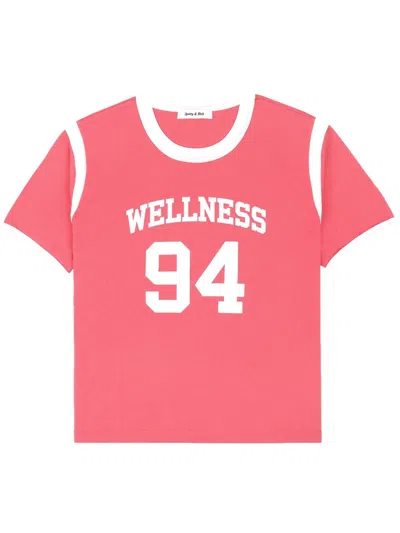 Sporty &amp; Rich Wellness 94 Sports Tee In Cotton Candy