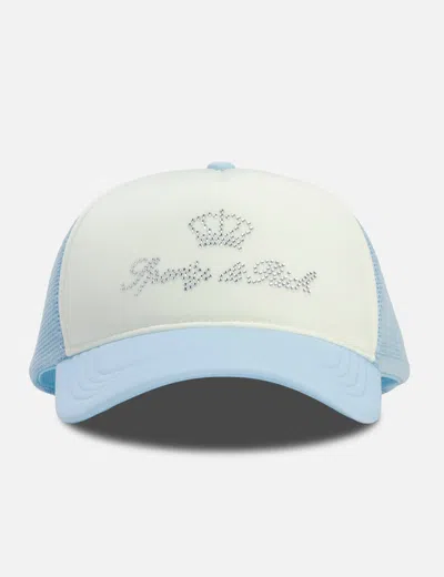 Sporty &amp; Rich X Juicy Couture Crown Trucker Hat In Blue
