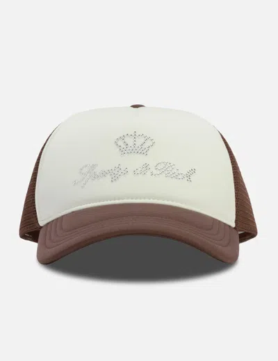 Sporty &amp; Rich X Juicy Couture Crown Trucker Hat In White
