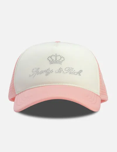 Sporty &amp; Rich X Juicy Couture Crown Trucker Hat In White