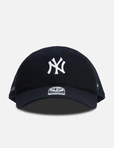 Sporty &amp; Rich Yankees Serif Wool Hat In Black