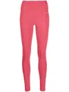 Sporty And Rich Printed Stretch Leggings In Rot