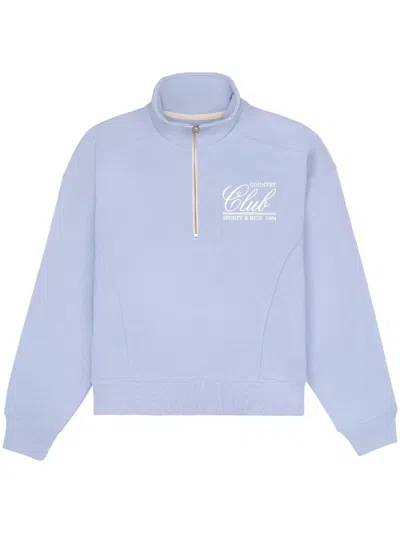 Sporty And Rich 94 Country Club Sweatshirt In Purple