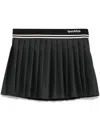 Sporty And Rich Gray Abigail Wool Pleated Miniskirt In Grau