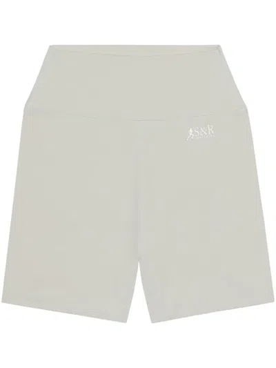 Sporty And Rich Action Biker Shorts In Neutrals