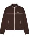 Sporty And Rich Action Logo-print Track Jacket In Brown