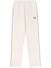 Sporty And Rich Action Logo-print Track Pants In Neutrals