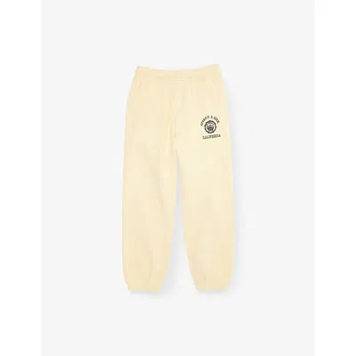 Sporty And Rich Kids' California Emblem Cotton-blend Jogging Bottoms 2-14 Years Almond