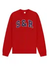Sporty And Rich Appliqué Sweatshirt In Red