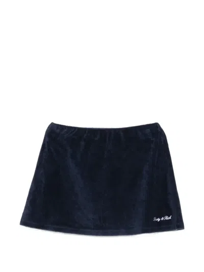 Sporty And Rich Ariel Mini Skirt In Blue