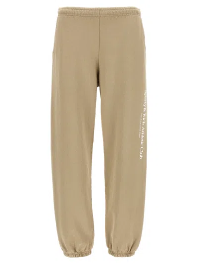 SPORTY AND RICH ATHLETIC CLUB PANTS BEIGE