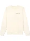 Sporty And Rich Avant Garde Logo-print Sweatshirt In Neutrals