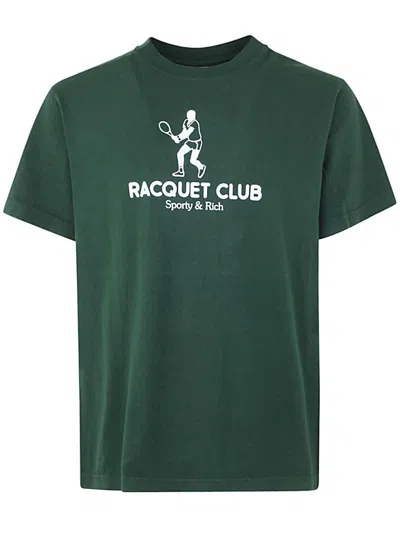 Sporty And Rich Backhand T Shirt In Green