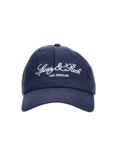 Sporty And Rich Baseball Cap "vendome La" In Blue
