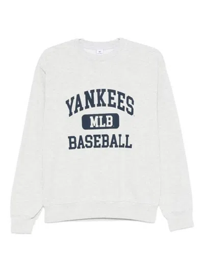 Sporty And Rich Baseball-print Sweatshirt In Gray