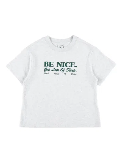 Sporty And Rich Kids' Be Nice T-shirt In White