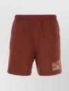 SPORTY AND RICH BERMUDA COTTON BRICK SHORTS