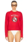 Sporty And Rich Beverly Hills Crest Soft Crewneck Sweatshirt