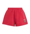 Sporty And Rich Beverly Hills Crest Sweatshorts In Red