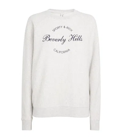 SPORTY AND RICH BEVERLY HILLS SCRIPT SWEATSHIRT