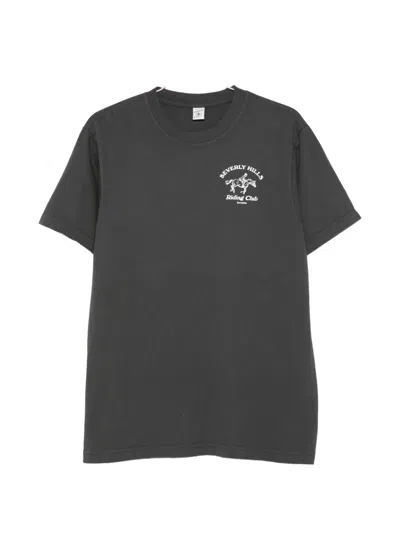 Sporty And Rich Bh Riding Club Graphic T-shirt In Gray