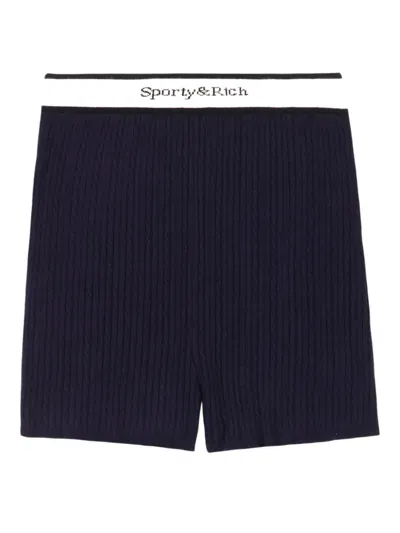 Sporty And Rich Biker Shorts In Blue