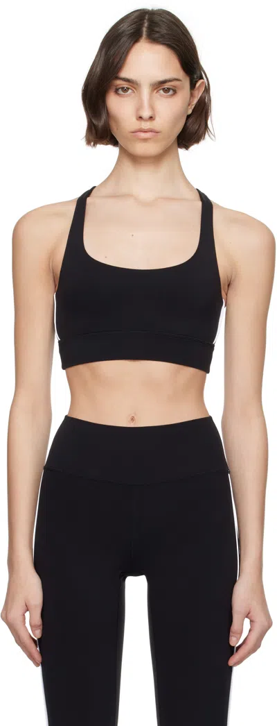 Sporty And Rich Black Bold Health Active Sport Bra