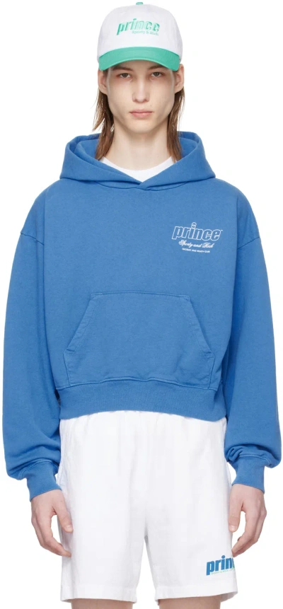 Sporty And Rich Blue Prince Edition Health Hoodie In Lapis