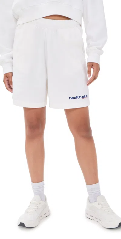 Sporty And Rich Bold Health Gym Shorts White Sports Red/soda